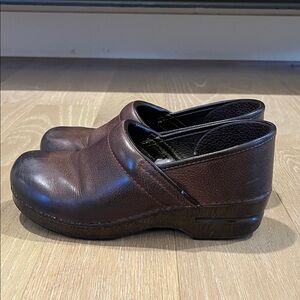 Dansko Brown Leather Slip-On Loafers